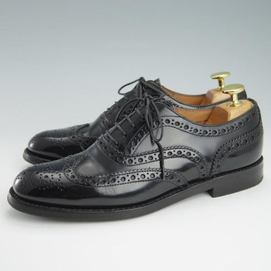 美品★チャーチ(レディース) SIZE 35.5【定価￥86,900-★バーウッド/BURWOOD WG】ポリッシュドバインダーカーフ/黒/Church's★f873