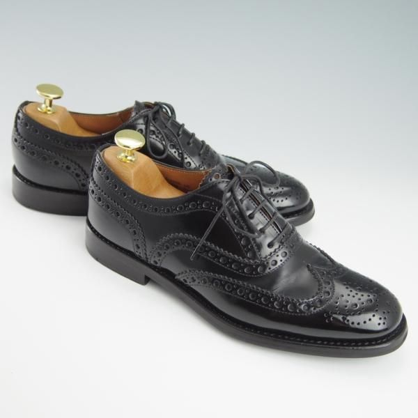 美品★チャーチ(レディース) SIZE 35.5【定価￥86,900-★バーウッド/BURWOOD WG】ポリッシュドバインダーカーフ/黒/Church's★f873
