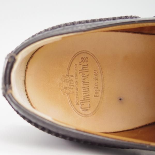 美品★チャーチ(レディース) SIZE 35.5【定価￥86,900-★バーウッド/BURWOOD WG】ポリッシュドバインダーカーフ/黒/Church's★f873