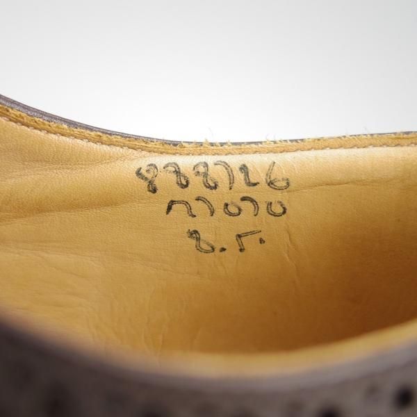 美品★トリッカーズ SIZE 8【★フルブローグ/M7070】カーフ/濃茶/メンズ/Tricker's★f881