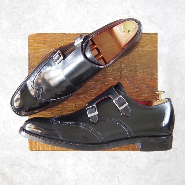 美品☆宮城興業/謹製誂靴 UK8程度【コードバン仕様☆オーダー品/新喜