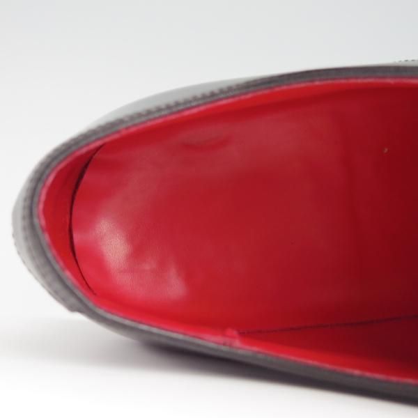 美品★宮城興業/謹製誂靴 UK8程度【コードバン仕様★オーダー品/新喜皮革】ダブルモンク/黒/メンズ/MIYAGI KOGYO★f882