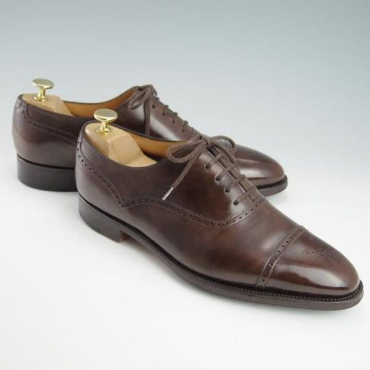 極上★ジョンロブ 7E【ミュージアムカーフ仕様★セミブローグ/TOWCESTER】7000ラスト/濃茶/メンズ/JOHN LOBB★f884