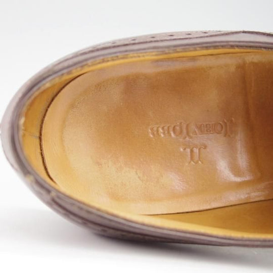 極上★ジョンロブ 7E【ミュージアムカーフ仕様★セミブローグ/TOWCESTER】7000ラスト/濃茶/メンズ/JOHN LOBB★f884