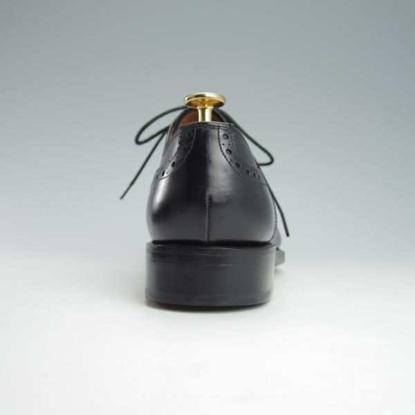 未使用★(スペイン製)YANKO/ヤンコ SIZE 6【グッドイヤーウェルテッド製法★セミブローグ/14468】カーフ/黒/メンズ★f887