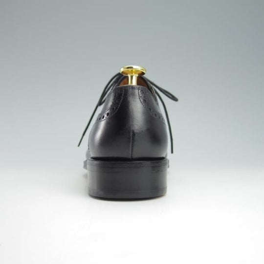 未使用★(スペイン製)YANKO/ヤンコ SIZE 6【グッドイヤーウェルテッド製法★セミブローグ/14468】カーフ/黒/メンズ★f887