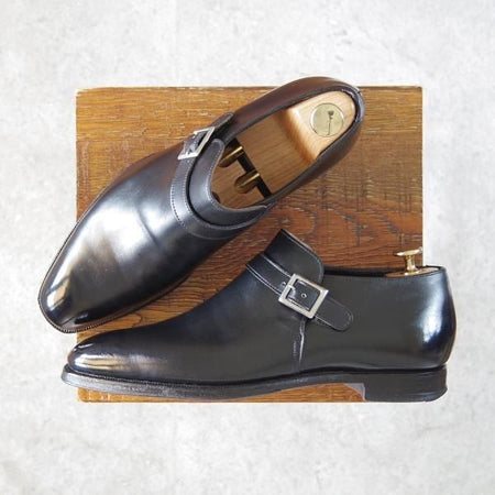 極上★クロケット&ジョーンズ 6E【定価￥105,840-★ハンドグレードライン/PORTMAN】358ラスト/アンクルブーツ/黒/Crockett&Jones★f891