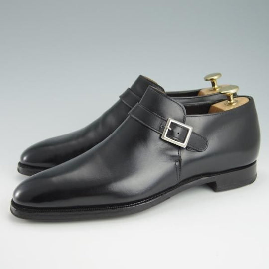 極上★クロケット&ジョーンズ 6E【定価￥105,840-★ハンドグレードライン/PORTMAN】358ラスト/アンクルブーツ/黒/Crockett&Jones★f891