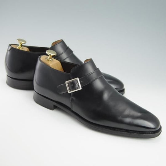 極上★クロケット&ジョーンズ 6E【定価￥105,840-★ハンドグレードライン/PORTMAN】358ラスト/アンクルブーツ/黒/Crockett&Jones★f891