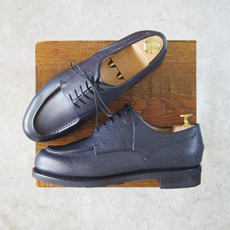 新品★パラブーツ SIZE 6【モデル定価￥77,000-★ドレス仕様シャンボード/CHAMBORD】グレインレザー/紺/Uチップ/メンズ/Paraboot★f892