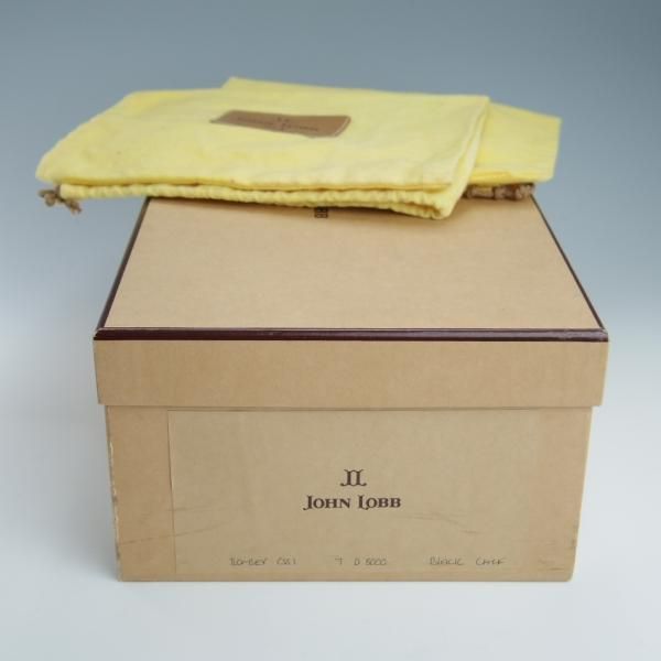 美品★ジョンロブ 7D【定価￥264,000-★ROMSEY/ロムゼイ】8000ラスト/チャッカブーツ/カーフ/黒/メンズ/JOHN LOBB★f896