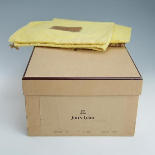 美品★ジョンロブ 7D【定価￥264,000-★ROMSEY/ロムゼイ】8000ラスト/チャッカブーツ/カーフ/黒/メンズ/JOHN LOBB★f896