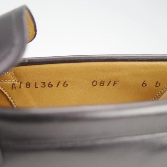 極上★シェットランドフォックス SIZE 6【モデル定価￥63,800-★ルートン/081F】コインローファー/カーフ/黒/メンズ/Shetlandfox★f897