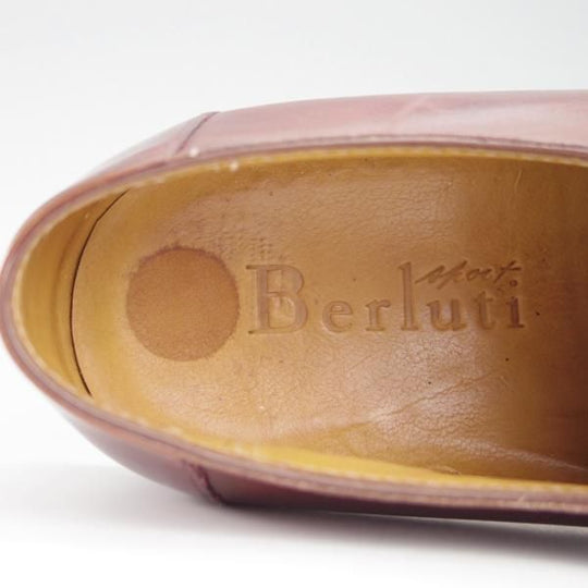 極上★(仏)ベルルッティ SIZE 8【★Uチップ/カーフ】赤茶/メンズ/Berluti★f899