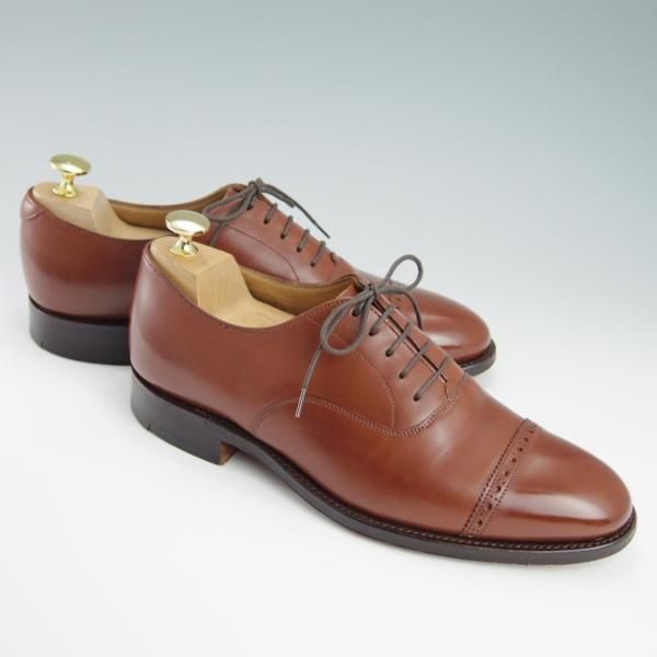 極上★(英)チーニー 6.5E【★ロイドフットウェア別注/Lloyd Footwear】Mシリーズ/89ラスト/パンチドキャップトゥ/カーフ/茶/CHEANEY★f900