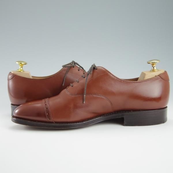 極上★(英)チーニー 6.5E【★ロイドフットウェア別注/Lloyd Footwear】Mシリーズ/89ラスト/パンチドキャップトゥ/カーフ/茶/CHEANEY★f900