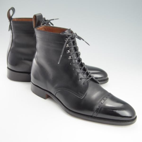 極上★(英)グレンソン 6.5F【最上級★G-ZEROライン/レースアップブーツ】カーフ/黒/メンズ/GRENSON★f901