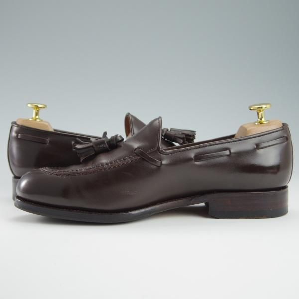 美品★(スペイン製)CARMINA/カルミナ SIZE 5.5【定価￥72,600-★タッセルローファー/734】FORESTラスト/ボックスカーフ/MARRON★f903