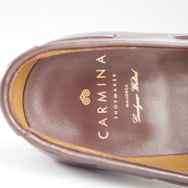 美品★(スペイン製)CARMINA/カルミナ SIZE 5.5【定価￥72,600-★タッセルローファー/734】FORESTラスト/ボックスカーフ/MARRON★f903