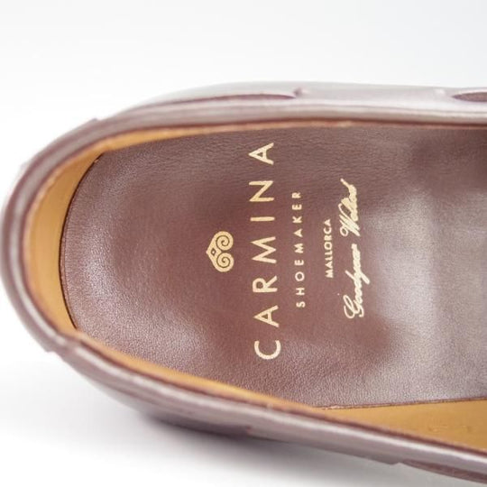 美品★(スペイン製)CARMINA/カルミナ SIZE 5.5【定価￥72,600-★タッセルローファー/734】FORESTラスト/ボックスカーフ/MARRON★f903