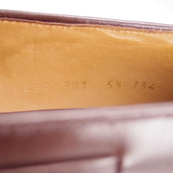 美品★(スペイン製)CARMINA/カルミナ SIZE 5.5【定価￥72,600-★タッセルローファー/734】FORESTラスト/ボックスカーフ/MARRON★f903