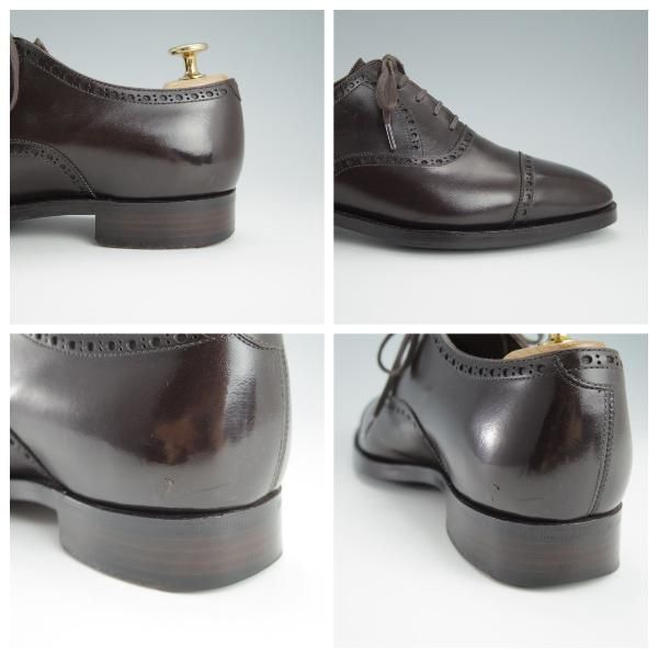 ★(浅草)RENDO/レンド SIZE 6【オーダー価格￥75,790-★(アノネイ社)ボックスカーフ/7708】770ラスト/クォーターブローグ/濃茶★f905