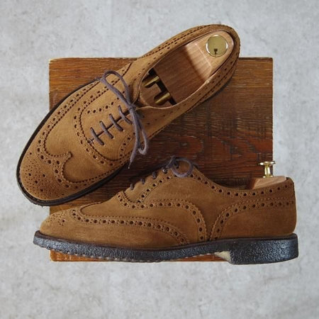 極上★チャーチ80F/UK8【定価￥86,900-★マラッカ色/FAIRFIELD/フェアフィールド】81ラスト/フルブローグ/スエード/Church's★f911