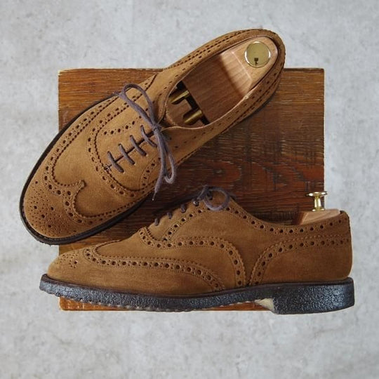 極上★チャーチ80F/UK8【定価￥86,900-★マラッカ色/FAIRFIELD/フェアフィールド】81ラスト/フルブローグ/スエード/Church's★f911