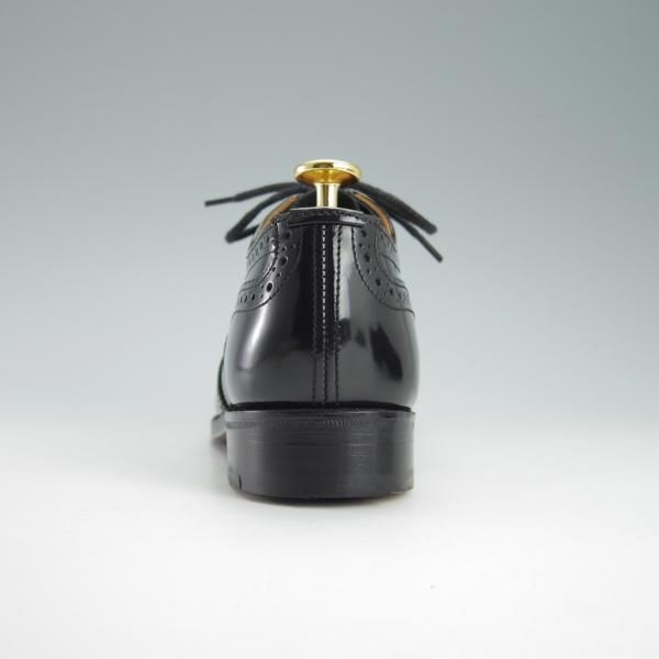 美品★トリッカーズ(レディース) SIZE 4.5【モデル定価￥78,840-★フルブローグ/L7292】短靴/パテントレザー/エナメル/黒/Tricker's★f912