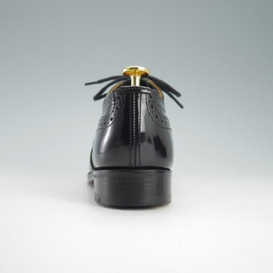 美品★トリッカーズ(レディース) SIZE 4.5【モデル定価￥78,840-★フルブローグ/L7292】短靴/パテントレザー/エナメル/黒/Tricker's★f912