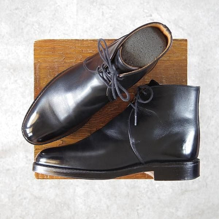 極上★トリッカーズ SIZE 7【貴重★ジョージブーツ/M4572】ボックスカーフ/黒/メンズ/Tricker's★f913