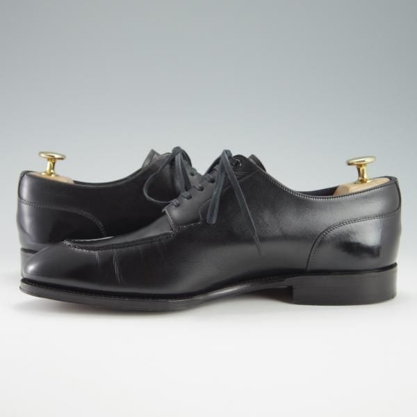 美品★(スペイン製)CARMINA/カルミナ SIZE 6【グッドイヤーウェルテッド製法★Uチップ/80564】カーフ/黒/メンズ★f914