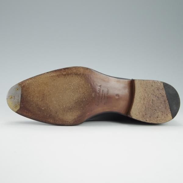 美品★(スペイン製)CARMINA/カルミナ SIZE 6【グッドイヤーウェルテッド製法★Uチップ/80564】カーフ/黒/メンズ★f914