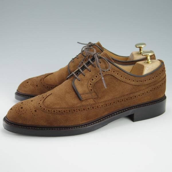 極美品★宮城興業 25.5E【オーダー価格￥52,800-★(墨田)fibonacciネーム/(英)C.F.ステッド社のスーパーバック仕様】茶★f917