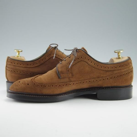 極美品★宮城興業 25.5E【オーダー価格￥52,800-★(墨田)fibonacciネーム/(英)C.F.ステッド社のスーパーバック仕様】茶★f917