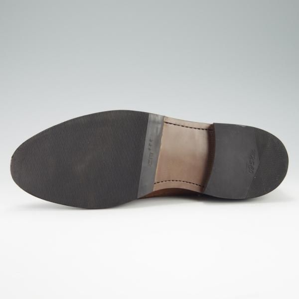 極美品★宮城興業 25.5E【オーダー価格￥52,800-★(墨田)fibonacciネーム/(英)C.F.ステッド社のスーパーバック仕様】茶★f917