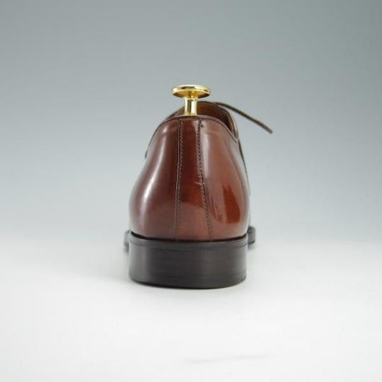 極上★(伊)タニノクリスチー SIZE 7.5【貴重★ウイスキー色コードバン/グッドイヤーウェルテッド製法】茶/TANINO CRISCI★f920