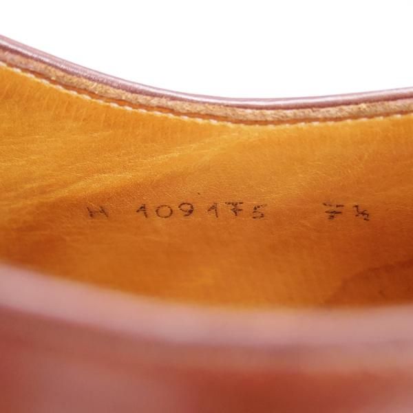 極上★(伊)タニノクリスチー SIZE 7.5【貴重★ウイスキー色コードバン/グッドイヤーウェルテッド製法】茶/TANINO CRISCI★f920