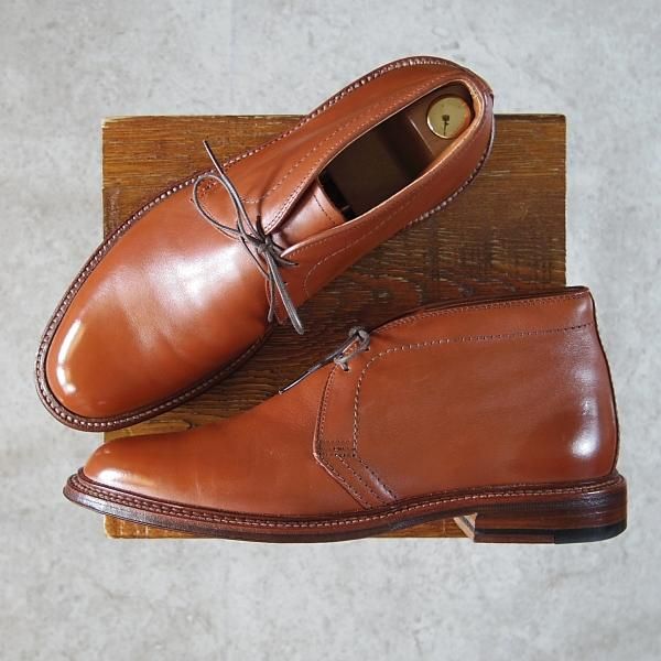 極美品★オールデン 8D【(ハワイ)LEATHER SOUL別注★アンティークエッジ】14716F/バリーラスト/チャッカブーツ/レザーソウル/Alden★f922