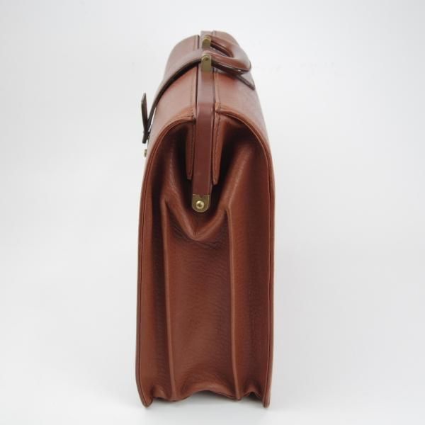 極上★(英)バーバリー/Burberry【貴重★レザー/ダレスバッグ】メンズ/ビジネス/バッグ/ブリーフケース/茶/革/鞄★N5667