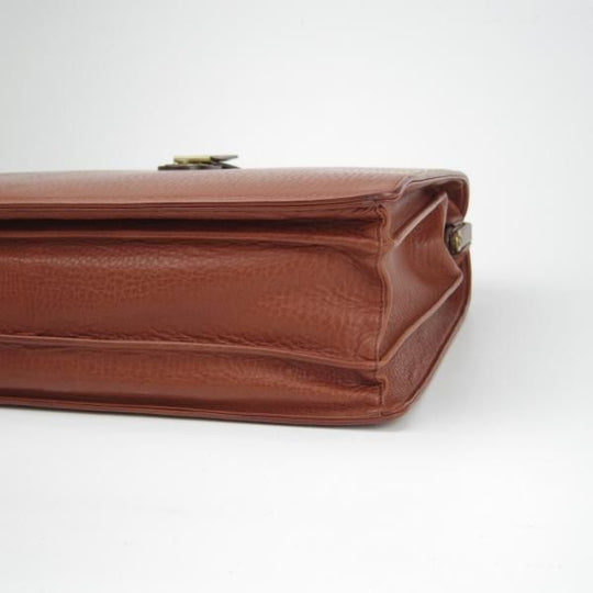 極上★(英)バーバリー/Burberry【貴重★レザー/ダレスバッグ】メンズ/ビジネス/バッグ/ブリーフケース/茶/革/鞄★N5667