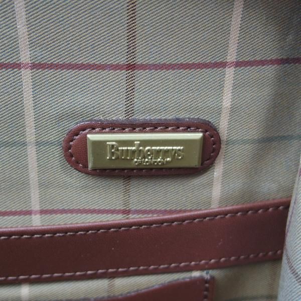 極上★(英)バーバリー/Burberry【貴重★レザー/ダレスバッグ】メンズ/ビジネス/バッグ/ブリーフケース/茶/革/鞄★N5667