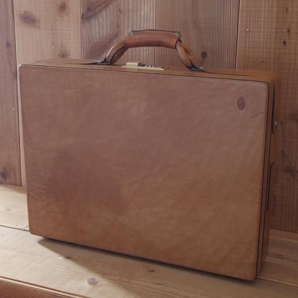 極上★(米)ハートマン/hartmann luggage【定価20万円以上★アタッシュケース】ベルティングレザー/メンズ/ビジネス/バッグ/薄茶/鞄★N5668