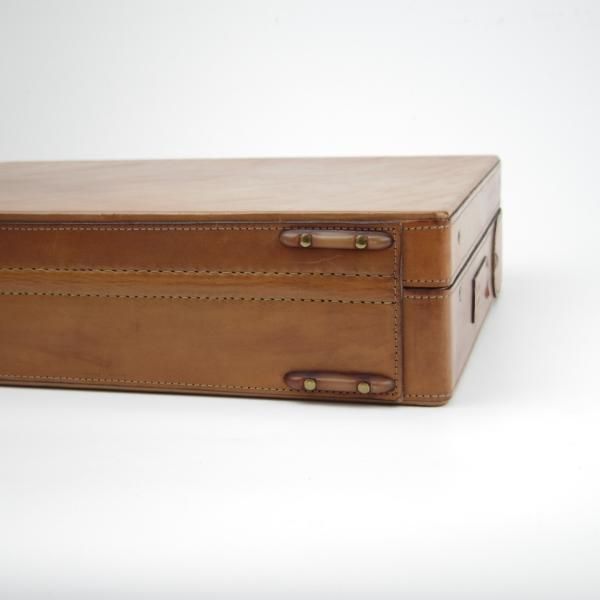 極上★(米)ハートマン/hartmann luggage【定価20万円以上★アタッシュケース】ベルティングレザー/メンズ/ビジネス/バッグ/薄茶/鞄★N5668