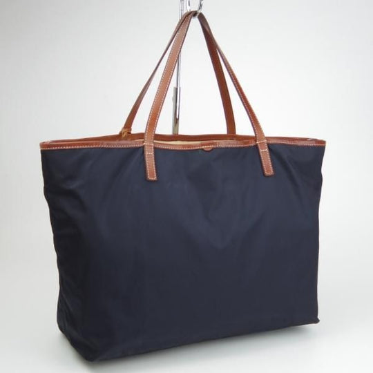 極上★フェリージ/Felisi【定番★トートバッグ/11-91】紺×茶/レザー×ナイロン/トート/バッグ/メンズ&レディース/ビジネス/革/鞄★N5669