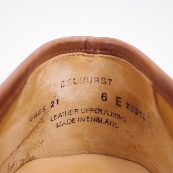 美品★クロケット&ジョーンズ 6E【モデル定価￥75,900-★バーニーズNY別注/SELHURST】366ラスト/コインローファー/Crockett&Jones★f929