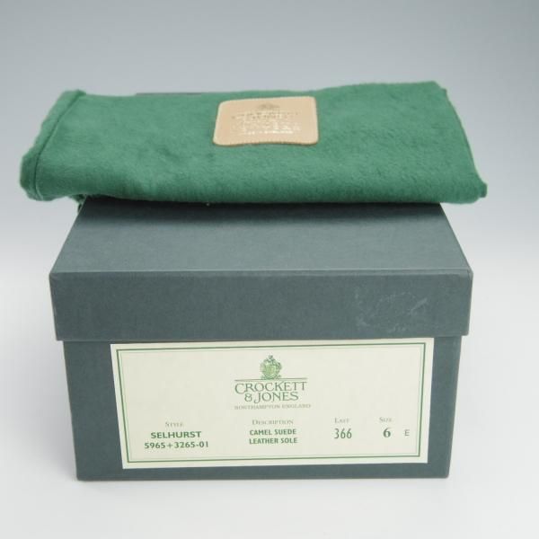 美品★クロケット&ジョーンズ 6E【モデル定価￥75,900-★バーニーズNY別注/SELHURST】366ラスト/コインローファー/Crockett&Jones★f929