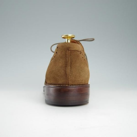 極上★クロケット&ジョーンズ UK8.5/US9E【★(米)ラルフローレン別注/POLO Ralph Lauren】フルブローグ/スエード/茶/Crockett&Jones★f930