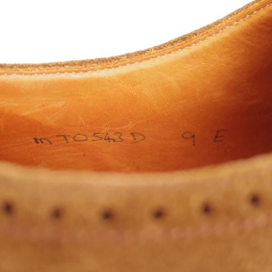 極上★クロケット&ジョーンズ UK8.5/US9E【★(米)ラルフローレン別注/POLO Ralph Lauren】フルブローグ/スエード/茶/Crockett&Jones★f930