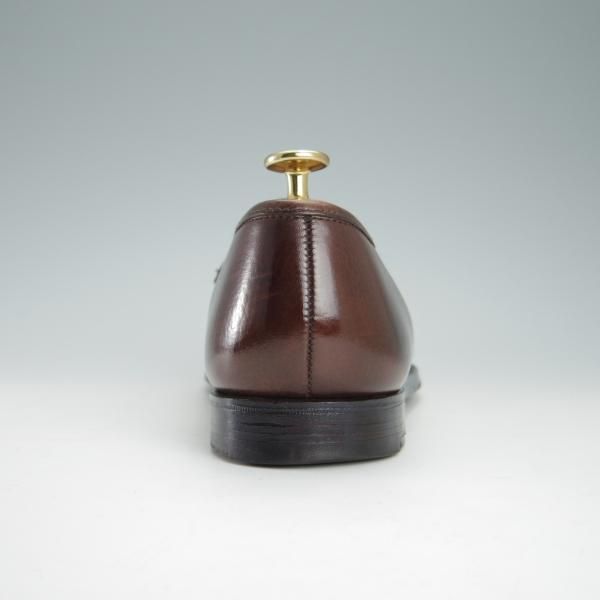 極上★クロケット&ジョーンズ 6.5E【定価￥83,600-★コインローファー/BOSTON】314ラスト/グレインレザー/濃茶/Crockett&Jones★f932